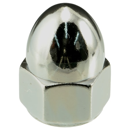 Midwest Fastener Acorn Nut, 5/8"-18, Steel, Chrome Plated, 3 PK 34396